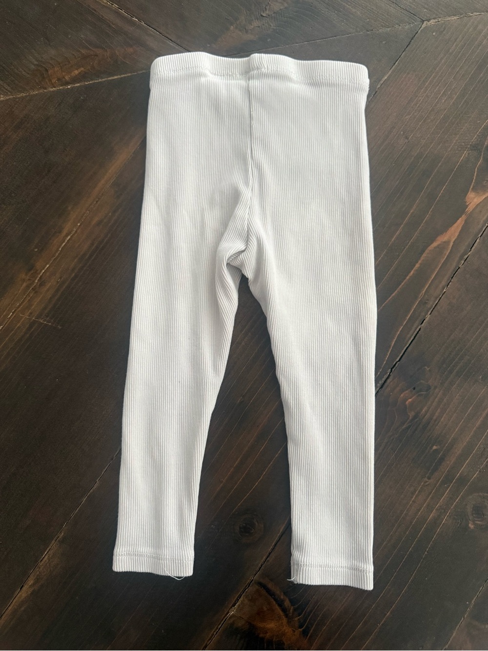 Zara Beige Ribbed Leggings Size 12/18 Month - Picture 2 of 3